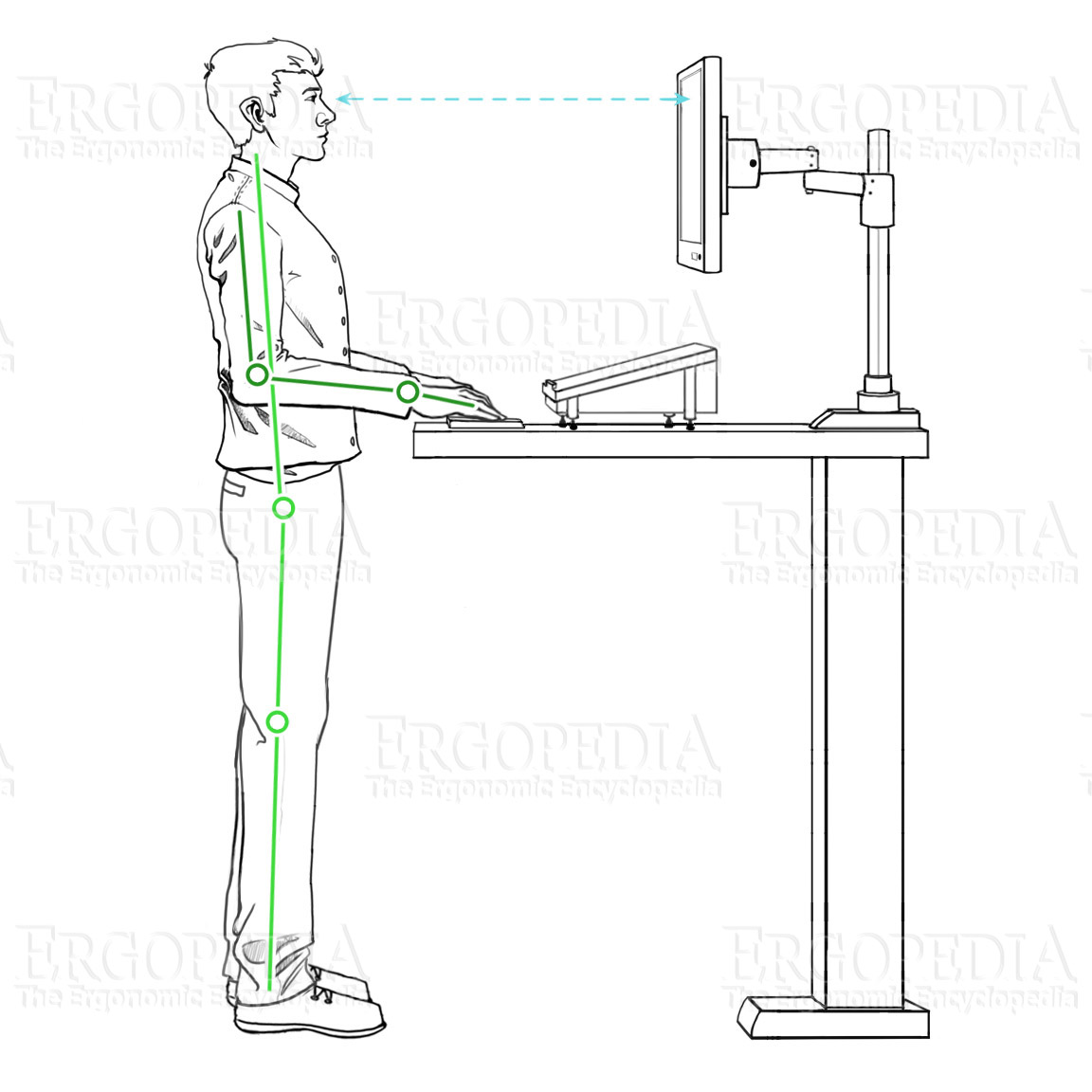 Ergonomic Workstation Graphic